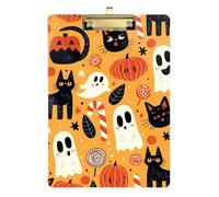 Gatti e caramelle modello Halloween pieghevole infermieristica appunti impermeabile per il primo anno insegnante deve