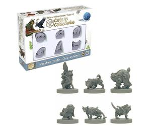 Gatti e catacombe alla ricerca di denti e artigli Miniature in plastica altament