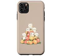 Gatti e pesche simpatici amanti degli animali appassionati di frutta Custodia per iPhone 11 Pro Max