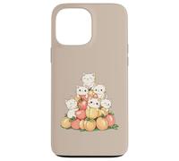 Gatti e pesche simpatici amanti degli animali appassionati di frutta Custodia per iPhone 13 Pro Max