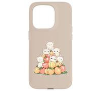 Gatti e pesche simpatici amanti degli animali appassionati di frutta Custodia per iPhone 15 Pro