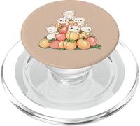 Gatti e pesche simpatici amanti degli animali appassionati di frutta PopSockets PopGrip per MagSafe