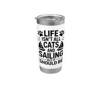 Gatti E Vela Barca A Vela Divertente Vela Bicchiere termico in acciaio inox doppia parete