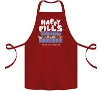 Gatti Felice Pillole Antidepressivo Cotone Grembiule 100% Biologico