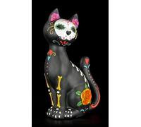 Gatti Figura - Giorno Of The Dead Kitty - Scheletro Fantasy Gotico Teschio