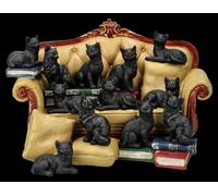 Gatti Figure 48 Set Con Divano - Couch Clowder - Fantasy Gotico Deko Kater Magia