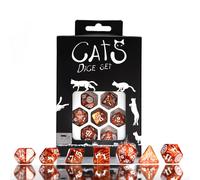 Gatti Focaccina Dadi Set Caramello Bianco Ruolo Giocare Giochi Q-Workshop LOVERS