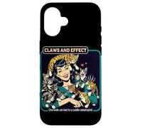 Gatti Galore Vintage Artigli ed Effetto Custodia per iPhone 16