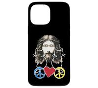 Gatti Gatto Peace Peace Simbolo Cuore Cuore Gesù Amico Animale Custodia per iPhone 13 Pro Max