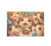 Gatti Gelato Torta Jigsaw Puzzle Puzzle di Legno Giochi Divertenti per Adulti 1000 pezzi