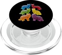 Gatti gommosi Razze - Dolci caramelle colorate PopSockets PopGrip per MagSafe