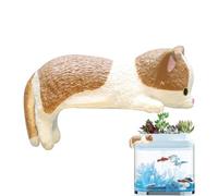 Gatti in miniatura, figurina per gattini per decorazioni per scaffali, statue gatti in miniatura realistica per soggiorno per camera da letto acquario paesaggio party party bookshelf desktop luoghi di