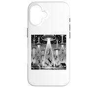 Gatti irradiati da UFO Flying Saucers | Strano alieno Custodia per iPhone 16