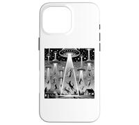 Gatti irradiati da UFO Flying Saucers | Strano alieno Custodia per iPhone 16 Pro Max