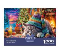 Gatti magici 100% cartone riciclato Il gatto col cappello 1000 pezzi puzzle per adulti e bambini rompicapo 70x50 cm/1000 pezzi