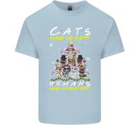 Gatti Make Me Happy Divertente Natale T-Shirt Ragazzi Ragazze