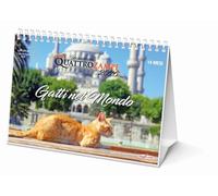 Gatti nel mondo. Calendario da tavolo 2026. 14 mesi