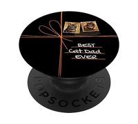 Gatti Papà Gatto Cartone animato Gatto Padri Accessori Gatti PopSockets PopGrip Adesivo