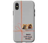 Gatti Papà Gatto Cartone animato Gatto Padri Vintage Gatti Custodia per iPhone X/XS