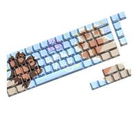 Gatti Paws Partito Profilo Originale Keycaps 74Key brilla Attraverso Backlits Keycapst Per 61 65 67 68 Tastiere Meccaniche Gatti Zampe Partito Tema Keycaps
