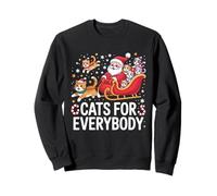 Gatti per Tutti, Babbo Natale e Gatto, Vacanze di Natale Felpa