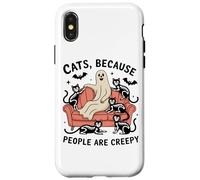 Gatti perché le persone sono fantasmi inquietanti Custodia per iPhone X/XS