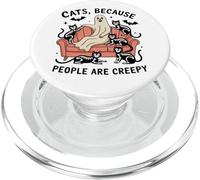 Gatti perché le persone sono fantasmi inquietanti PopSockets PopGrip per MagSafe