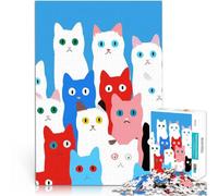 gatti Puzzle 2000 pezzi per adolescenti Aiuta il cervello ad allenare i giocattoli che creano dipendenza per coltivare la pazienza Regali di Babbo Natale segreto 70x100cm