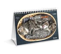 Gatti & relax. Calendario da tavolo 2026. 14 mesi