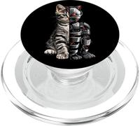 Gatti Robot Cyborg Cat Robot Gatto AI PopSockets PopGrip per MagSafe