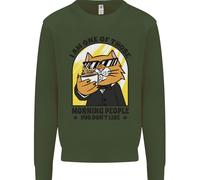 Gatti, Sono Uno Di Quei Persone Mattutine, Maglione Divertente Per Bambini