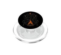 Gatti Strega Falò Halloween Luna Crescente PopSockets PopGrip per MagSafe