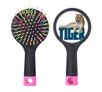 Gatti Tigri Tigri Feroci Salone Inglese Districante Capelli Spazzola Cuscino Base