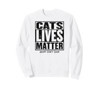 Gatti Vite CONTANO Adotta Un rifugio per Gattini Adozione Felpa