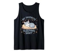 Gattino Addormentato Preferito per Gli Amanti dei Gatti Canotta