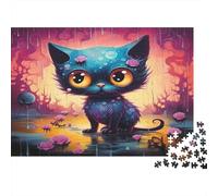 Gattino azzurro Puzzle 1000 Pezzi In Gattino di sogno cartone Extra Spesso, Un Puzzles Per Impossibile Difficile Arduo Stimolante, Ideale Per Office Break Puzzle, Regali Per Le Donne,