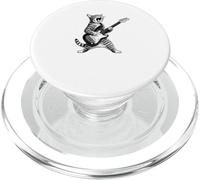 Gattino che suona la chitarra, design musicale divertente PopSockets PopGrip per MagSafe