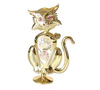 GATTINO CON CUORE GOLD CRYSTOCRAFT BOMBONIERE OGNI RICORRENZA SPECIALE