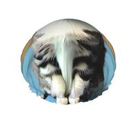 Gattino da camera da letto Taglia unica La cuffia da doccia a doppio strato impedisce ai capelli di aggrovigliarsi durante la doccia e la cura della pelle.