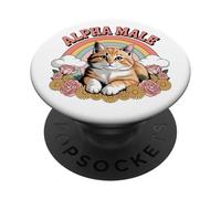 Gattino divertente maschio alfa PopSockets PopGrip Adesivo
