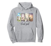 Gattino dolce animale domestico acquerello americano ricciolo ragazza gatto Felpa con Cappuccio