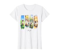 Gattino dolce animale domestico acquerello tonkanese girl gatto Maglietta