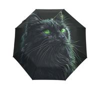 Gattino Gatto Magico Dei Cartoni Animati Ombrello Pieghevole Automatico Ombrelli Antivento Protezione UV da Viaggio per Bambini Ragazzi Ragazze