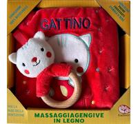 Gattino. Libri di stoffa con massaggiagengive in legno. Ediz. a colori. Con gadget