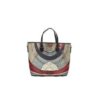Gattinoni DONNA PLANETARIO SMALL SHOPPING PVC PLANETARIUM/LEATHER BEGPL6805WPQ Nero p26 CLASSIC/BLACK