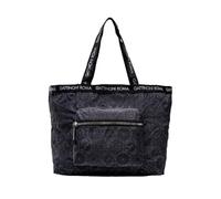Gattinoni Roma Roma Teodosia Easy Chic Donna Borsa A Spalla New Shopper Pieghevole Nylon/Pu Bentf8071Wip Nero