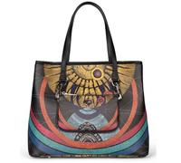 Gattinoni Borsa donna a spalla Planetarium Black Large Shopping + borsetta con catena