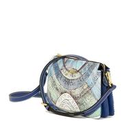 Gattinoni Borsa donna a tracolla Planetarium Crossbody bag zip Acquamarine Blu Navy Borsa a spalla