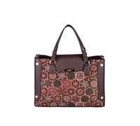 Gattinoni Borsa donna con doppi manici e stampe - bordeaux