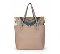 Gattinoni Borsa donna Planetarium Shopping Bag S Reversibile Bronze Classic Bronzo verde militare wilde Tabacco Marrone Beige (Beige Classico)